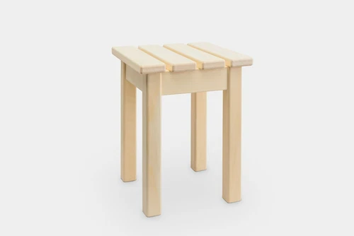 Sauna Hocker Espe FSC-Holz 40cm / 30cm Saunasitz Wellness Zubehör Home Spa DIY
