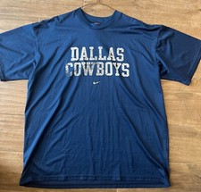 VTG Dallas Cowboys Nike Team NFL Graphic Mesh Jersey/T Shirt Blue USA Made-SZ XL