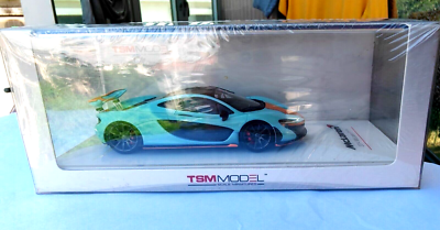 TSM MODEL 1/12 マクラーレンP1 Blue/Orange 1/12 TSM McLaren P1 Blue / Orange Resin Car Model Limited