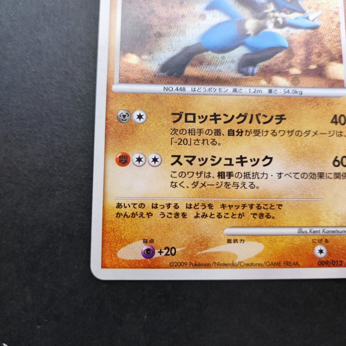 Lucario Lv.39 Pokemon Card 009/012 PtM Vintage Holo Rare Japan F/S
