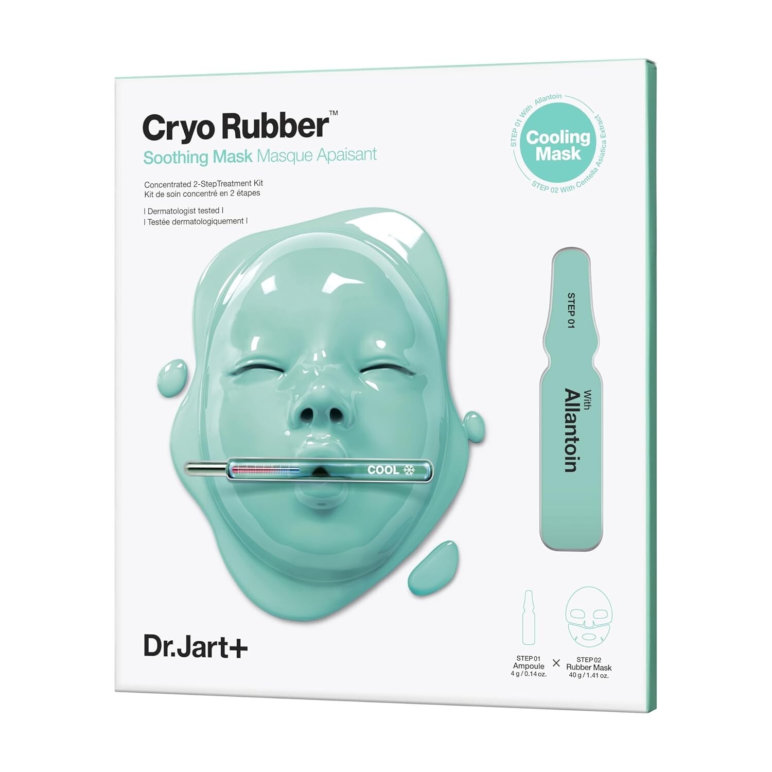 Dr.Jart+ Cryo Rubber Soothing Face Mask | Korean Skin Care, 3 pk