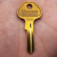 10x Master K7000 Padlock Key Blanks for Master Pro Series Padlocks Brass 6 Pin