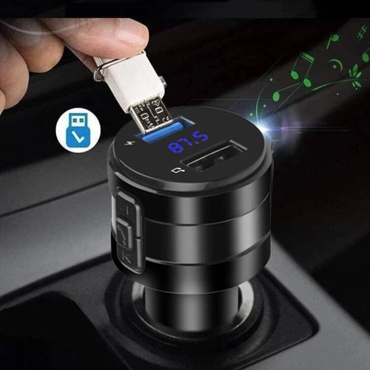 Auto Musik Bluetooth Adapter Radio Zigarettenanzünder BT 5.0 FM Transmitter A51 - Bild 3 von 4