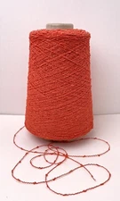 Clementine 100% Rayon Cone Yarn Matte Boucle Crochet Knitting Weaving 1 Lb 1 Oz