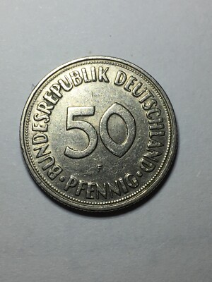 MÜNZE 50 PFENNIG F 1950 / G5344