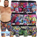 3 Pack Mens Athletic Underwear Mens Boxer Briefs Long Leg Trunks Underwear Sport