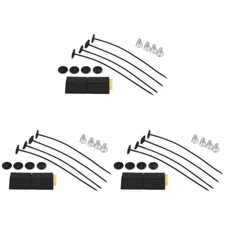 3PCS RADIATOR MOUNTING INSTALL KIT ZIP-TIES L-BRACKET CORNER TABS ELECTRIC FAN 