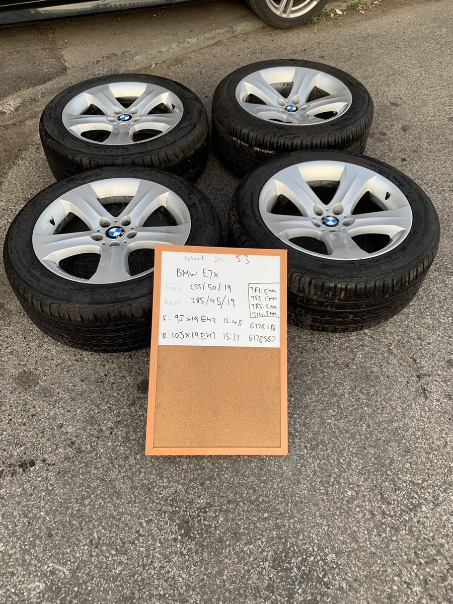 GENUINE BMW X5 X6 E70 E71 ALLOY WHEELS & TYRES 19 