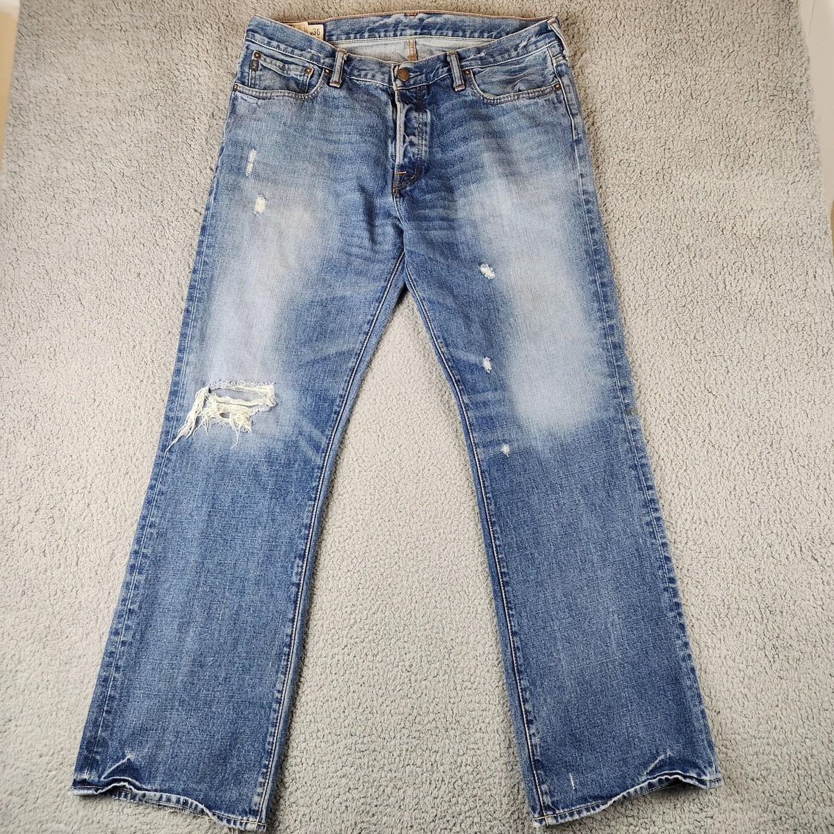 Vintage Y2K Abercrombie Jeans Mens 36x32 Kilburn Low Rise Boot Cut