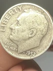 1952 D Roosevelt Dime Silver Circulated Denver Mint US Coin bullion grade 90%