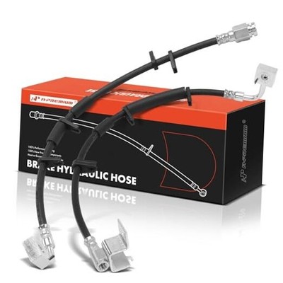  Front Driver and Passenger Side Brake Hydraulic Hose Compatible with Dodge 