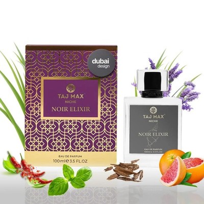 TAJ MAX NOIR ELIXIR Dubai Unisex Perfume | 3.4oz | 35% Oil | Long-lasting