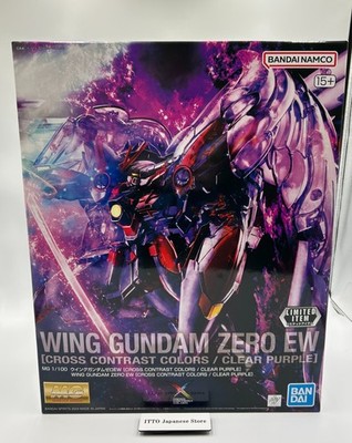 Gundam Base Limited MG Wing Zero EW CLEAR PURPLE CROSS CONTRAST COLORS New