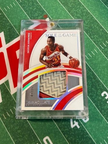 2021 Immaculate DOMINIQUE WILKINS sole of the game SHOE PATCH HOF 7/16 GAME USED