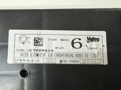 Nissan Rogue 2017-2020 AC Heater Climate Control Temperature 275006MA0A OEM - Picture 14 of 16
