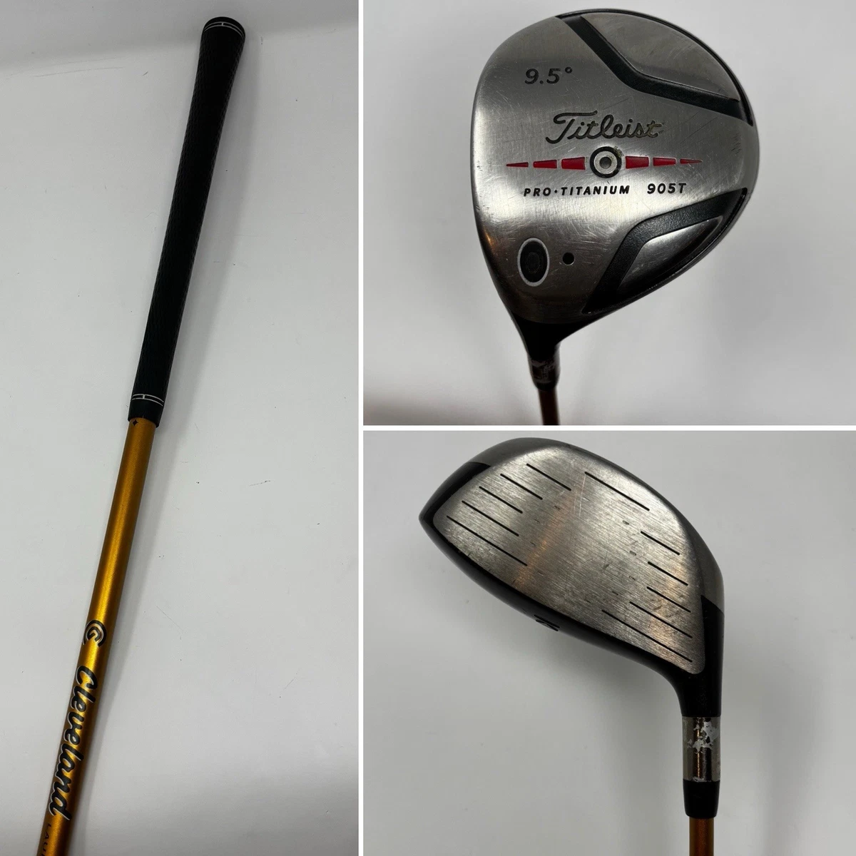 Driver De Golf Titleist Titanium 975D 9.5° - Shaft Pro Force 65 Gold R Flex, Droitier, Occasion