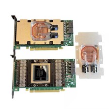 NVIDIA Tesla V100 16GB SXM2 GPU + PCIe Adapter + Water Block Cooling Kit