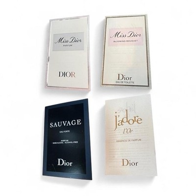Christian Dior 4x Set perfume sample spray 1ml miss Dior j adore l or sauvage