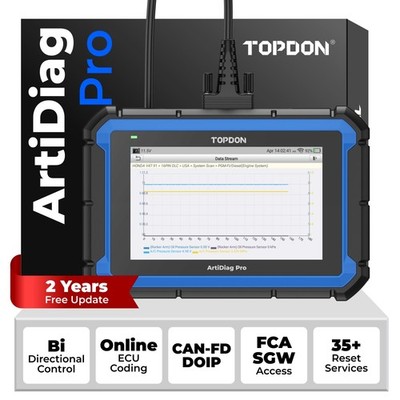 TOPDON ArtiDiag Pro V2.0 Bidirectional Car Diagnostic Scanner Kəy C0DING