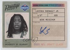 2020 Panini Prestige NFL Passport Signatures Laviska Shenault Jr Auto 0vf5