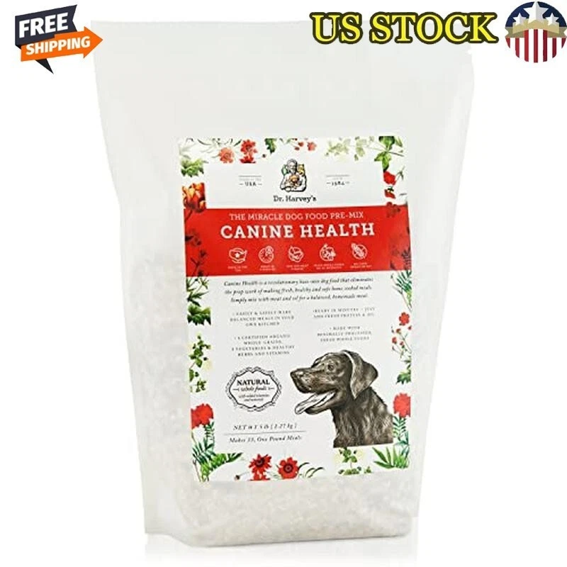 Human Grade Dehydrated Dog Food Base Mix Organic Grains Vegetables Home Meal New