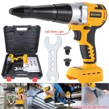 Pop Rivet Gun Fits For Dewalt 20V Battery Cordless Rivet Tool (1/8" 5/32" 3/16")