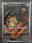 Pokémon Team Rocket's Meowth Full Art Illustration Rare Holo 203/182 Sv10