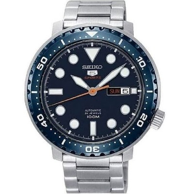 New SEIKO 5 Sport SRPC63K1 Bottle Cap 100M Automatic Blue Dial SRPC63