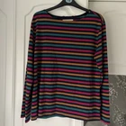 Seasalt Sailor Shirt Breton Organic Cotton Long Sleeve Jersey sz 14 rrp £29.95