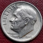 1949 S Roosevelt Dime 10c Silver Early San Francisco Date - High Grade #97476