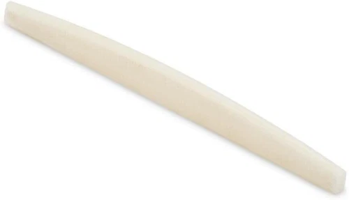StewMac Bleached White Bone Saddles, For Gibson, Shaped