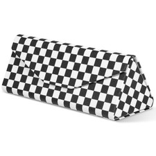 NPOOYI Sunglasses Case, Foldable Glasses One Size, Black Checkred