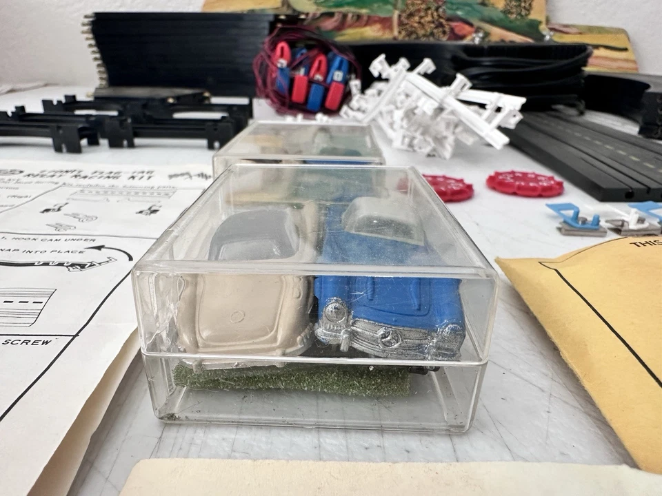 Vintage Lionel Allstate 9544 HO Slot Car Relay Racing Set Complete Box Cars - Image 4 of 4