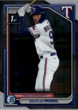2024 Bowman Chrome Braylin Morel #BCP-192 Prospects Texas Rangers 21F