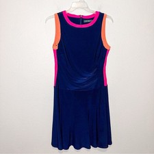 Lauren Ralph Lauren Sleeveless Colorblock Sheath Dress Size 14 Career Workwear
