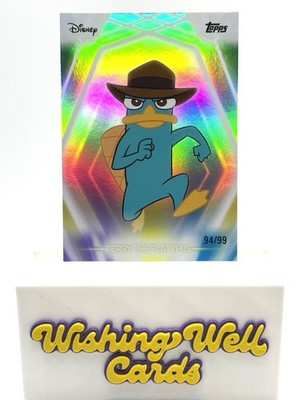 2026 Topps Disney Neon Perry the Platypus /99 Phineas and Ferb #5