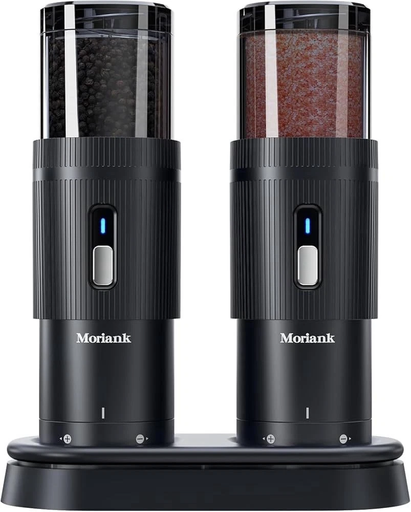 2PCS Electric Salt and Pepper Grinder Set Automatic Grinder w/ Rechargeable Base
Opens in a new wind