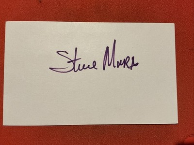 Steve Mura   MLB Debut:  1978 San Diego Padres  Autograph  