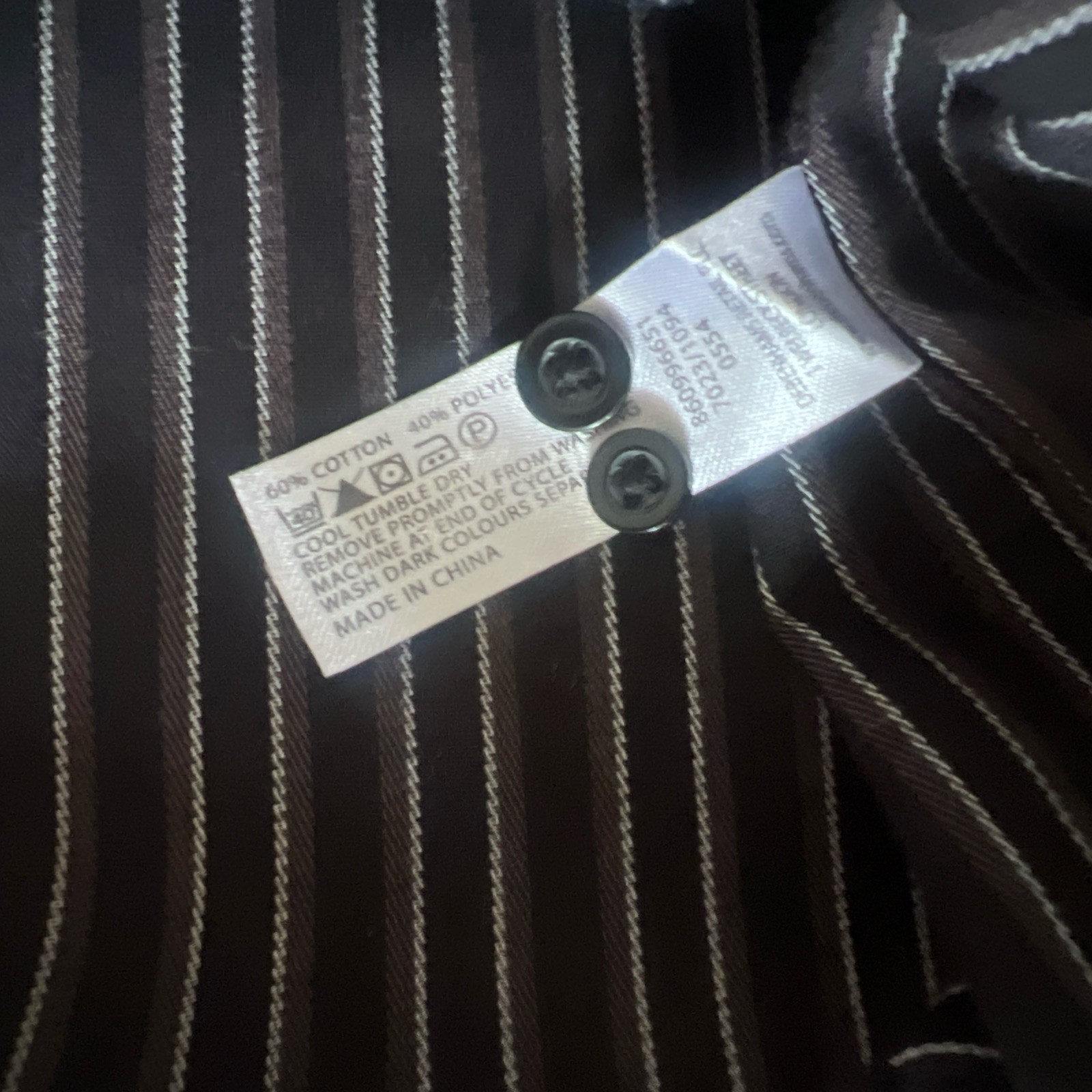 Thomas Nash Brown/Black Striped Long Sleeve Shirt Size Large image 8