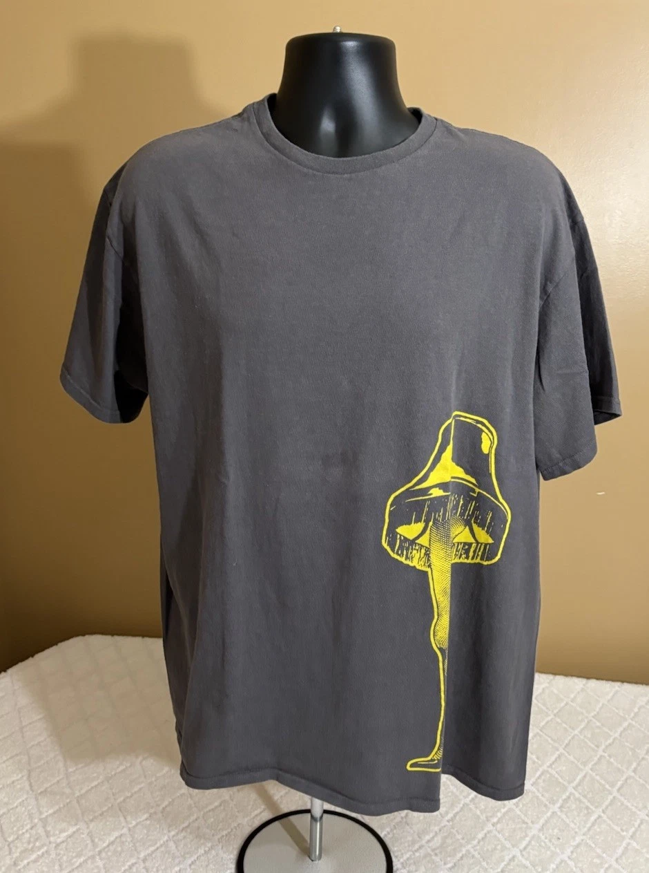 Vintage Delta A Christmas Story Leg Lamp Graphic Gray Tee Men’s Size XL
Opens in a new window or tab