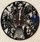Vinyl Record Wall Clock Compatible with Rush Themed Tom Sawyer Song Design, B...
