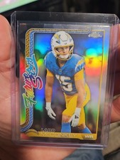 2025 Topps Chrome Football Ladd McConkey Future Stars Refractor FS-3 Chargers!