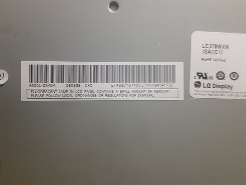Toshiba LC370WXN (SA)(C1) LCD TV display 6900L-0245A 37" replacement screen - Picture 6 of 7