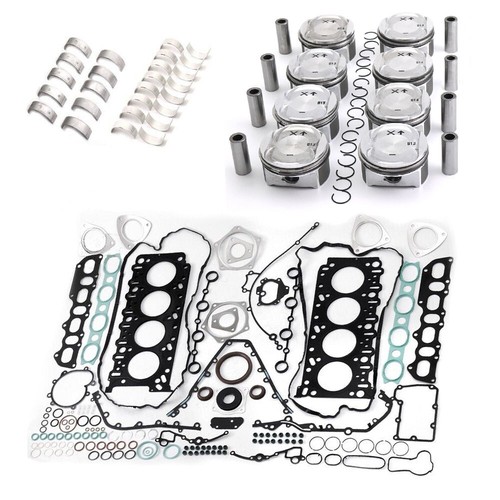 Engine Overhaul Rebuild Pistons Gasket Kit For Porsche Cayenne S 4.5 V8 M48.00