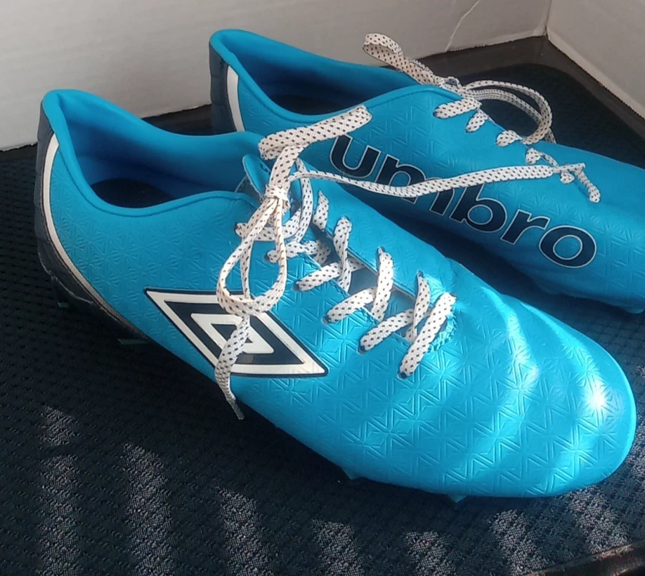 Botines de fútbol para mujer Umbro Club 3.0 zapatos deportivos azules talla 10 Foto 3 de 4