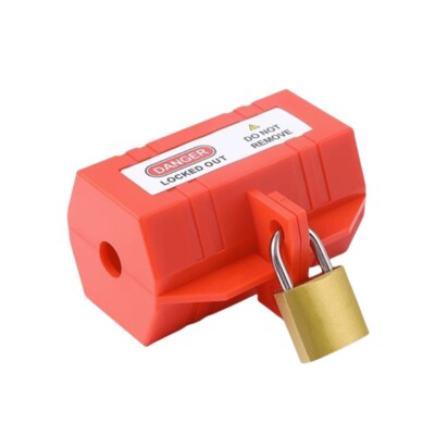 Plug Lockout Device with Locking Label Plastic Tagout Plug Power Lock Enduring