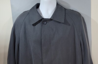 Sanyo New York Men's Sz Small Short Trench Coat Removable Wool
