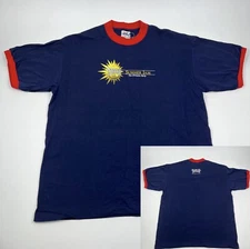 Vintage 90s Samuel Adams Summer Jam Beer Promo Ringer Tee Shirt Men's XL 23x29