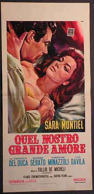 Locandina QUEL NOSTRO GRANDE AMORE 1966 RARA! SARA MONTIEL MASSIMO SERATO CASARO