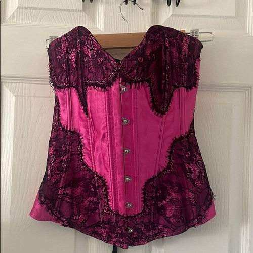 ADORE ME MAHOGANY LACE CORSET Size Medium - Picture 2 of 8
